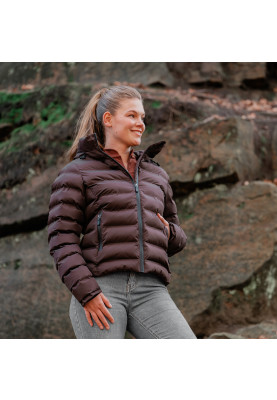 Chocolate wasserdichte Pufferjacke Penelope von Horka