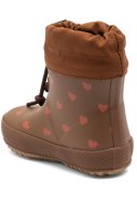 Braune mit Hertzenmotiv Gummistiefel "Thermo Baby" von Bisgaard 2