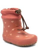 Rosa mit Hertzenmotiv Gummistiefel "Thermo Baby" von Bisgaard 1