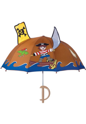 Brauner Kinderregenschirm Pirat von Kidorable