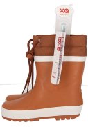 Braune Kinder-Gummistiefel mit Fleece futter von XQ Footwear 3