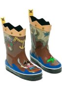 Braune Kinder Gummistiefel Pirate von Kidorable 2