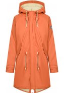Oranger Damenparka Friese Tidaholm mit Teddyfutter von Derbe