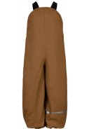 Braune recycelte Regenhose/-overal mit Trägern von CeLaVi 2