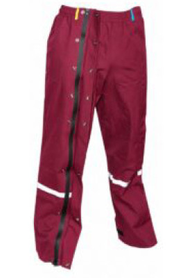 Burgundy Regenhose  (Langgröße) mit durchgehendem Reißverschluss