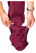 Burgundy Regenhose Storm mit durchgehendem Reißverschluss 2