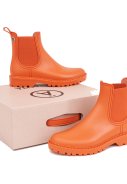 Burnt ochre kurze Regenstiefel Druppel von Tantä 3