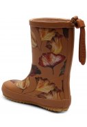 Beige Kinderregenstiefel "camel flowers" von Bisgaard 2