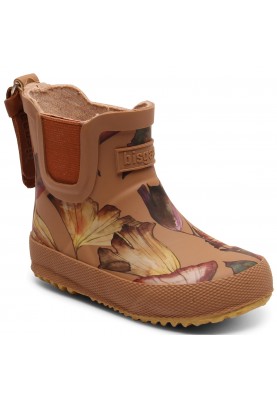 Beige (camel flowers)  Kinderregenstiefel "Baby" von Bisgaard