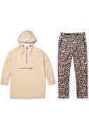 Camel Kick nachhaltiger Regenponcho + Leopard Kiss Regenhose 1