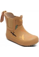 Beiger (camel) Kinderregenstiefel "Baby" mit Flugzeugen von Bisgaard 1