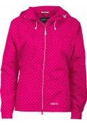 Rosarot (cherry) mit Punkten Damen Regenjacke Lucie von Pro-X Elements 1