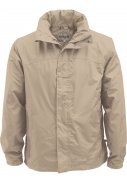 Beige (Driftwood) Herrenregenjacke Meran von Pro-X Elements 1