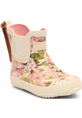 Cremefarben mit Blumen Kinderregenstiefel "Baby" von Bisgaard