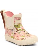 Cremefarben mit Blumen Kinderregenstiefel "Baby" von Bisgaard