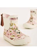 Cremefarben mit Blumen Kinderregenstiefel "Baby" von Bisgaard 2