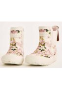 Cremefarben mit Blumen Kinderregenstiefel "Baby" von Bisgaard 3