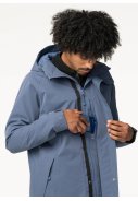 Denim Blue lange Regenjacke City Slicker Winter Urban Outdoor von AGU 3