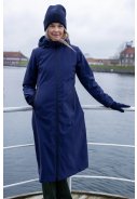 Navy langer Regenmantel Danesandur Wintermantel von Danefae 4