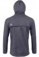 Dunkelgraue (charcoal) Regenjacke Stow and Go von Highlander  2