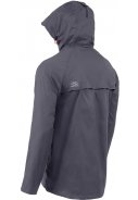 Dunkelgraue (charcoal) Regenjacke Stow and Go von Highlander  2