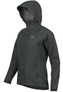 Dunkelgraue Damen Regenjacke Stow and Go von Highlander 1