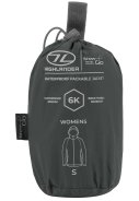 Dunkelgraue Damen Regenjacke Stow and Go von Highlander 4