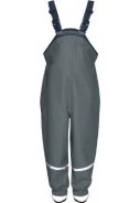 Graue mit Fleece gefütterte Regenlatzhose von Playshoes