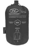 Dunkelgraue Herren Regenjacke Stow and Go von Highlander 2