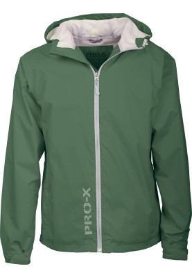 Dunkelgrüne Herren Regenjacke Flash von Pro-X Elements