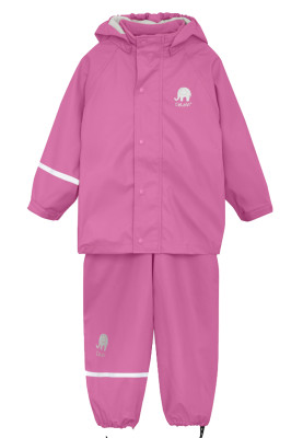 Robuster pinkfarbener Regenanzug von CeLaVi