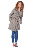 Lehmfarben(clay)/dunkelblauer Trenchcoat Celeste von Happy Rainy Days 4