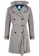 Lehmfarben(clay)/dunkelblauer Trenchcoat Celeste von Happy Rainy Days 1