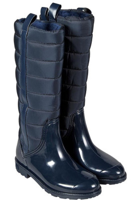 Dunkelblau gefütterte Fashion-Regenstiefel von XQ