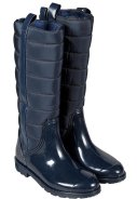Dunkelblau gefütterte Fashion-Regenstiefel von XQ