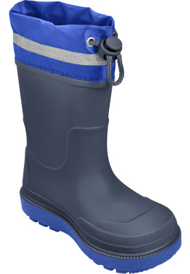Dunkelblaue gefütterte Gummistiefel von Playshoes