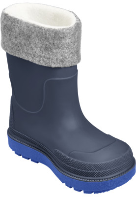 Dunkelblau gefütterte Gummistiefel von Playshoes