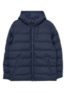 Dunkelblaue wattierte Herren Winterjacke Hrom von Tantä