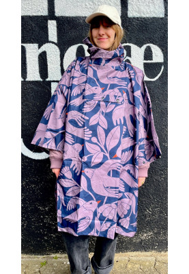 Dunkelblau Birdieup Danepackit Regenponcho von Danefæ