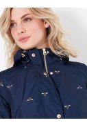 Dunkelblaue faltbare recycelte Damenregenjacke Waybridge von Joules 6