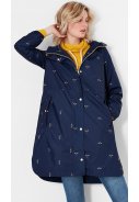 Dunkelblaue faltbare recycelte Damenregenjacke Waybridge von Joules 5