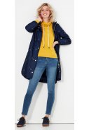 Dunkelblaue faltbare recycelte Damenregenjacke Waybridge von Joules 3