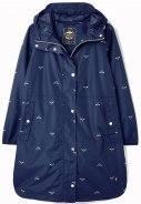 Dunkelblaue faltbare recycelte Damenregenjacke Waybridge von Joules 1