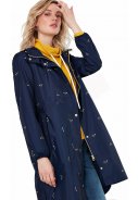 Dunkelblaue faltbare recycelte Damenregenjacke Waybridge von Joules 2