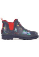 Dunkelblaue mit Blumen Damenregenschuhe Lady Harper von Regatta 2