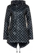Dunkelblaue Damenregenjacke mit Sternen HafenCity® Coat SoftSkin® von BMS