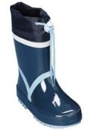 Dunkelblaue Gummistiefel mit hellblauem Akzent von Playshoes