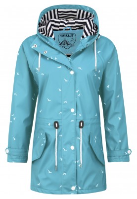 Blauer Damen Friesennerz Marly mit Schwalbenprint von Pro-X Elements