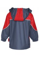 Dunkelblau / Rot Basic-Regenjacke von Playshoes 2