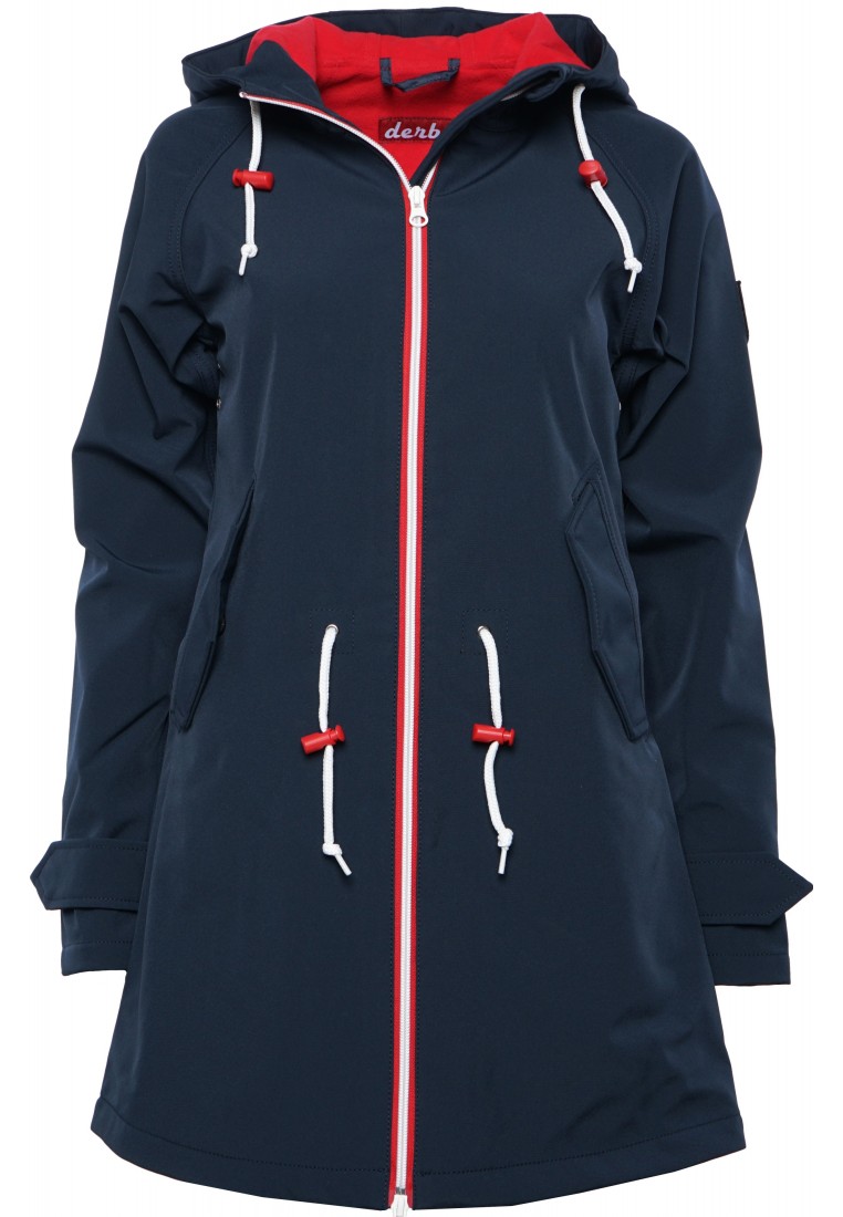 Derbe Island Friese Derbe Parka Schwarz Softshell Jacke Damen